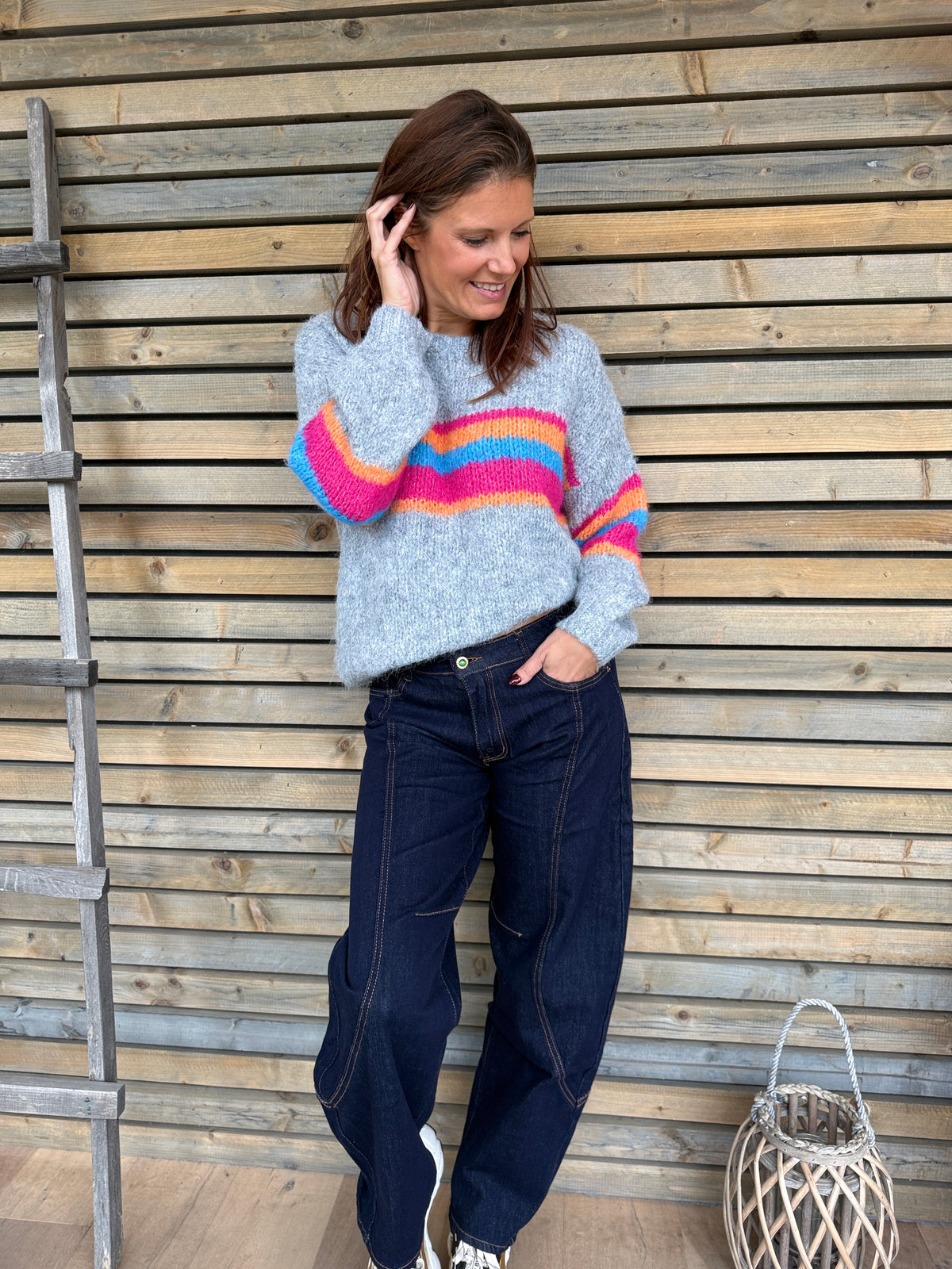 Pull Sanna gris