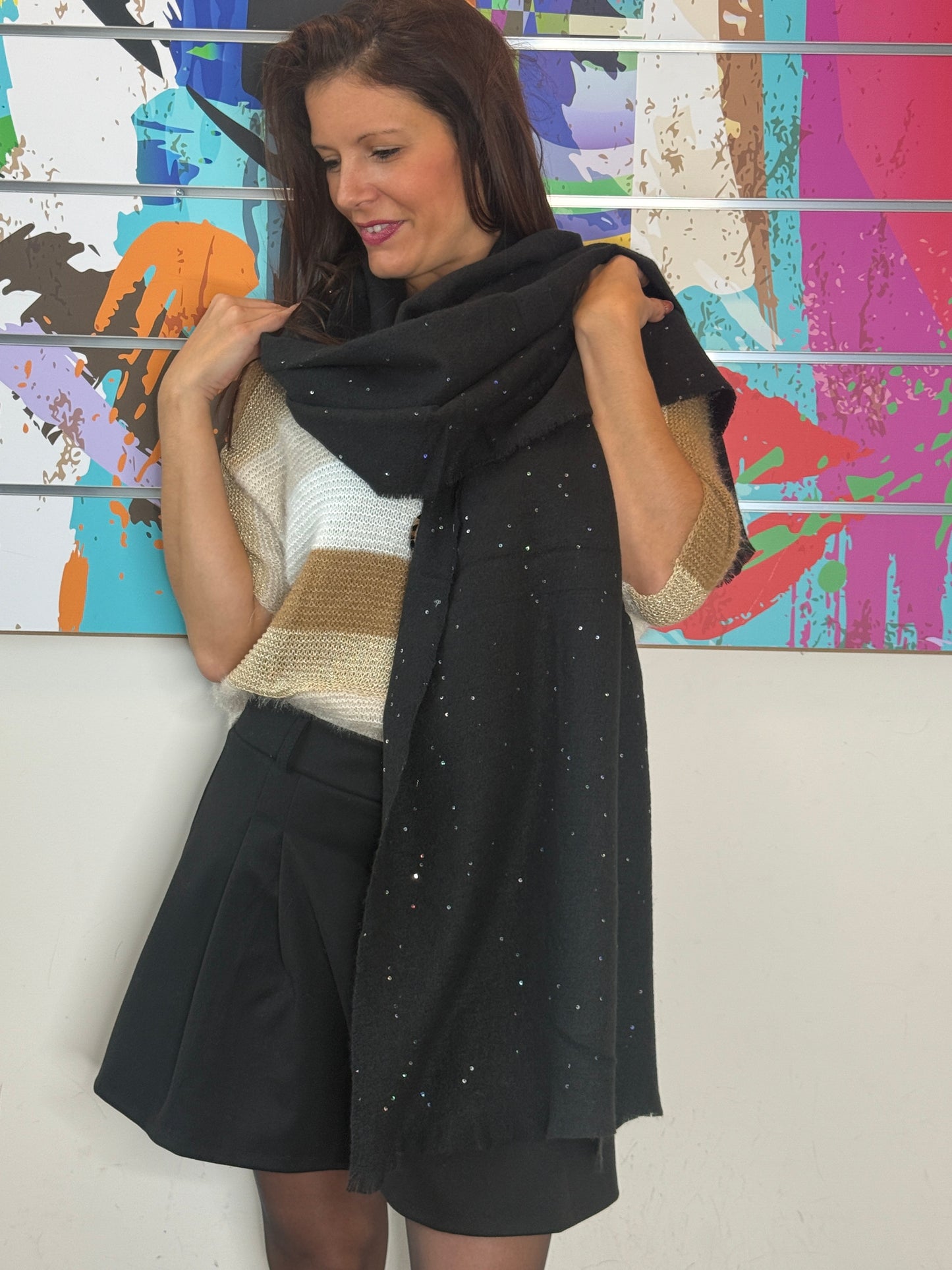 Echarpe Miléna noir