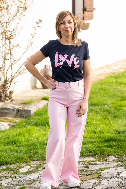Pantalon Luca rose