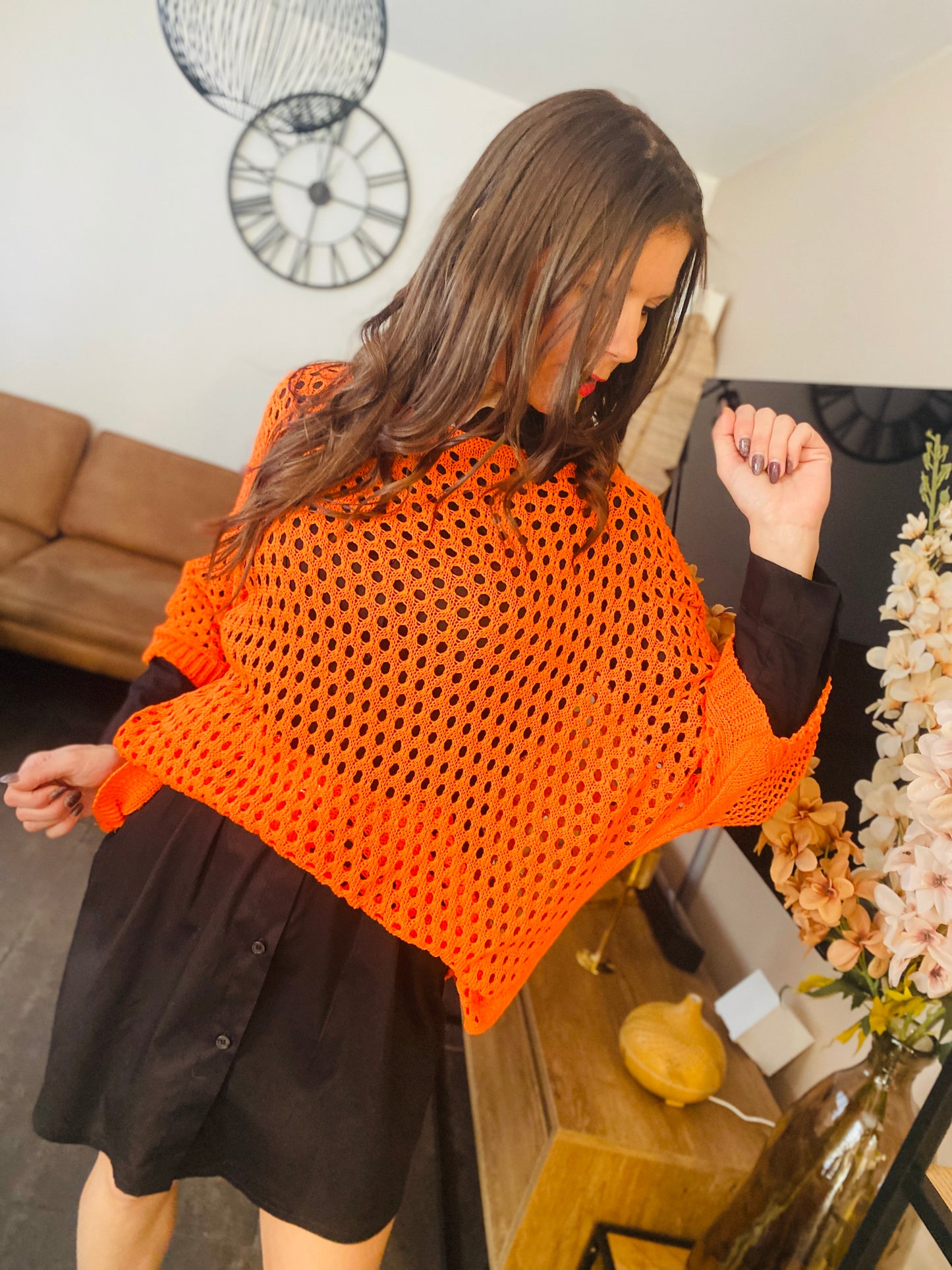 Pull Délia orange