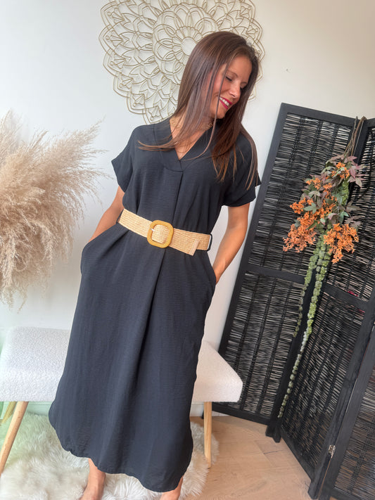 Robe longue Sohane noire