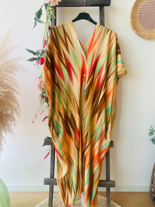 Robe Falbala beige