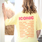 T-shirt Iconic jaune