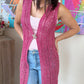 Gilet Véronica rose fuschia