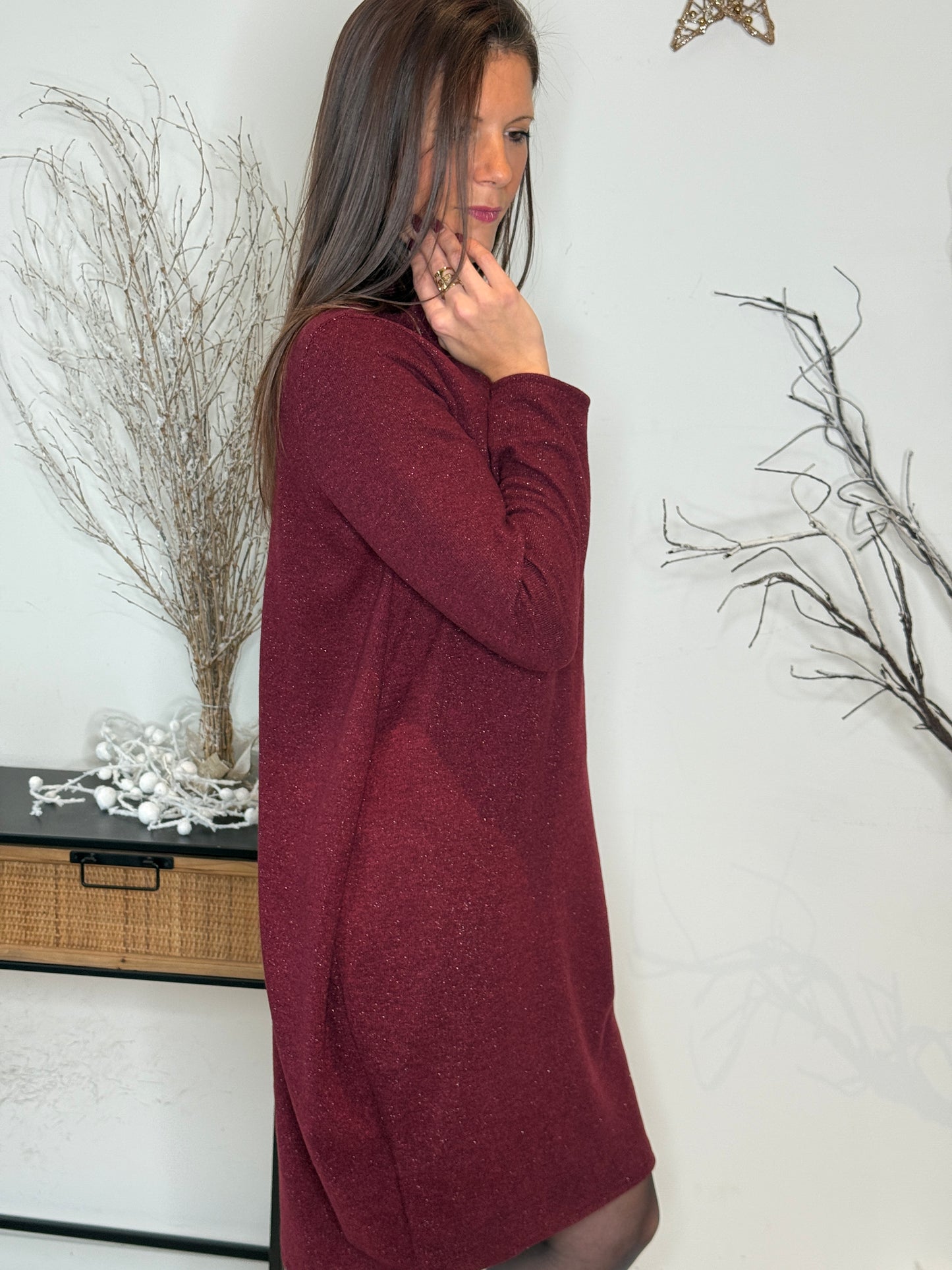 Robe Diva bordeaux