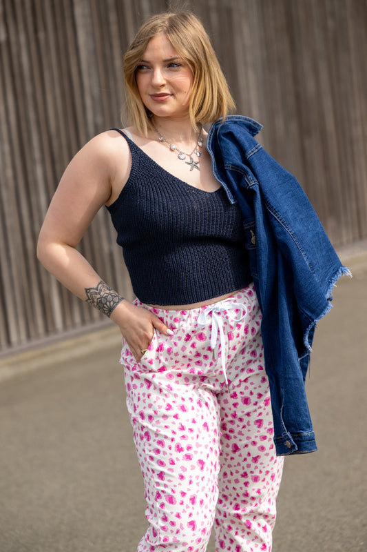 Top Erynn Bleu Marine
