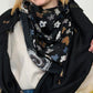 Foulard Pâquerette noir