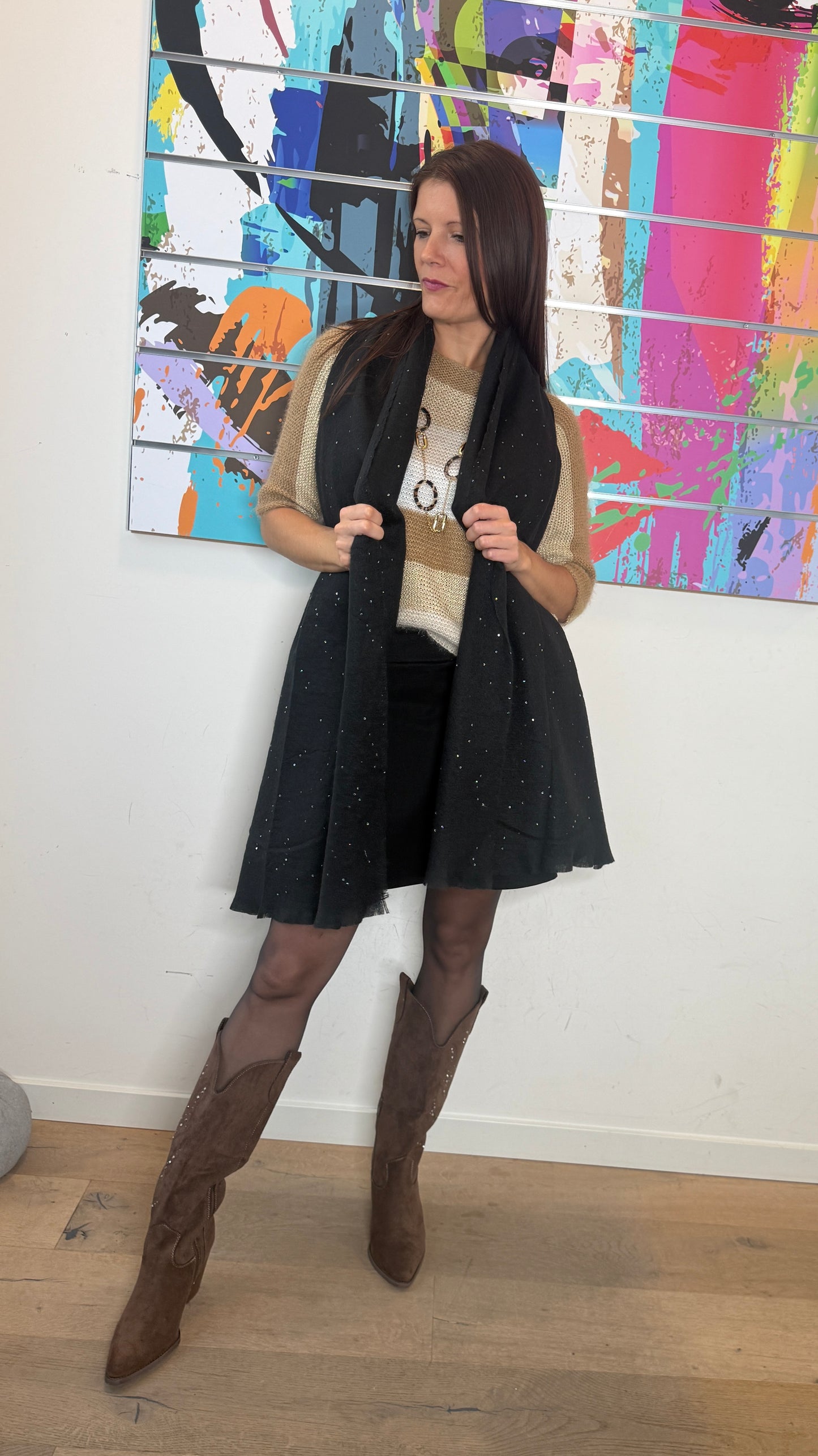 Echarpe Miléna noir