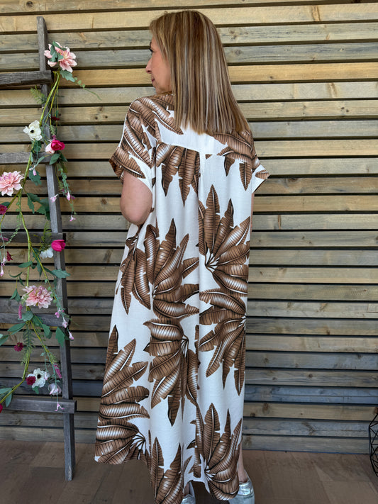 Robe Lorine marron
