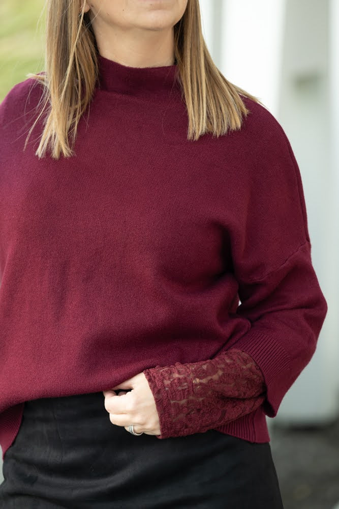 Blouse Estelle bordeaux