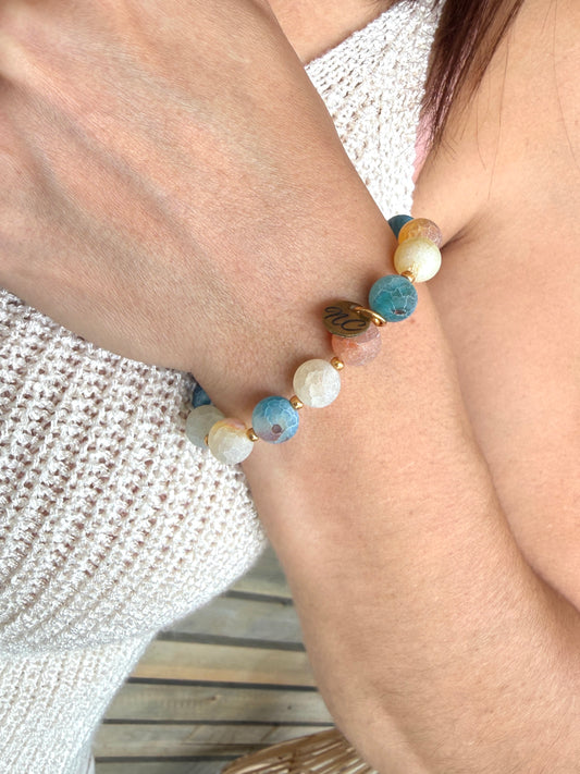 Bracelet Agate color "Nicole Cavallaro"