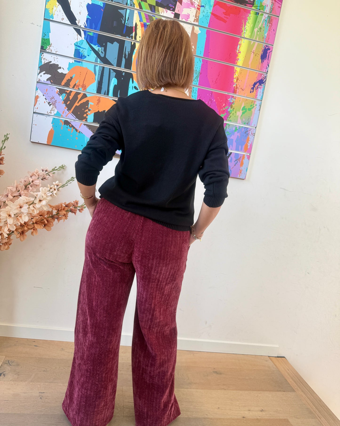 Pantalon Isaac bordeaux