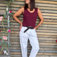 Top Coraline bordeaux