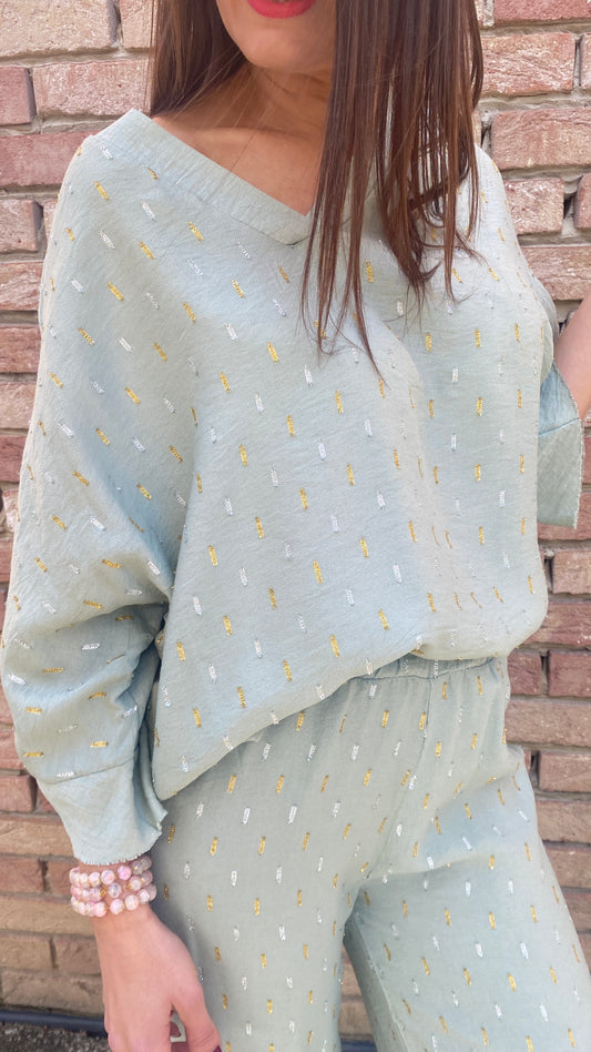 Blouse Arielle mint