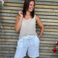 Short Palma blanc