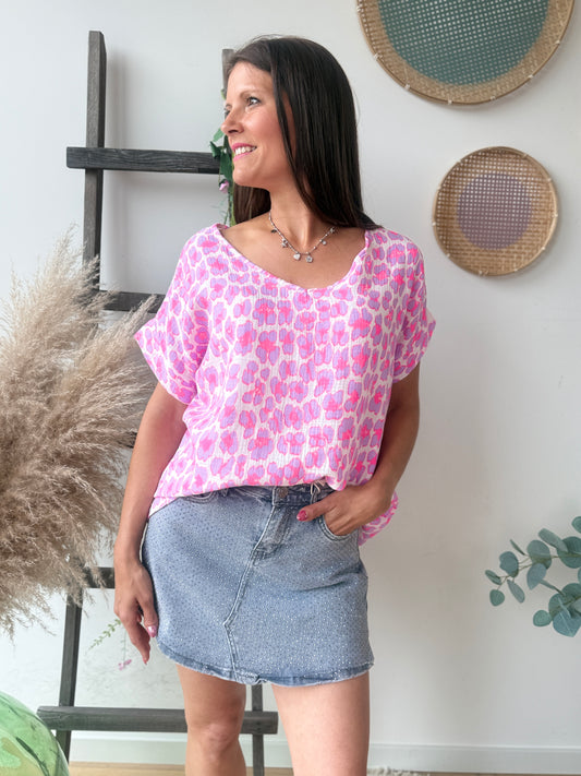 Jupe short Inès gris