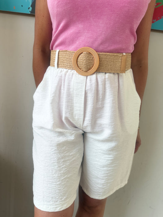 Bermuda/short Emma blanc