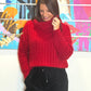 Pull Ylone rouge grenat