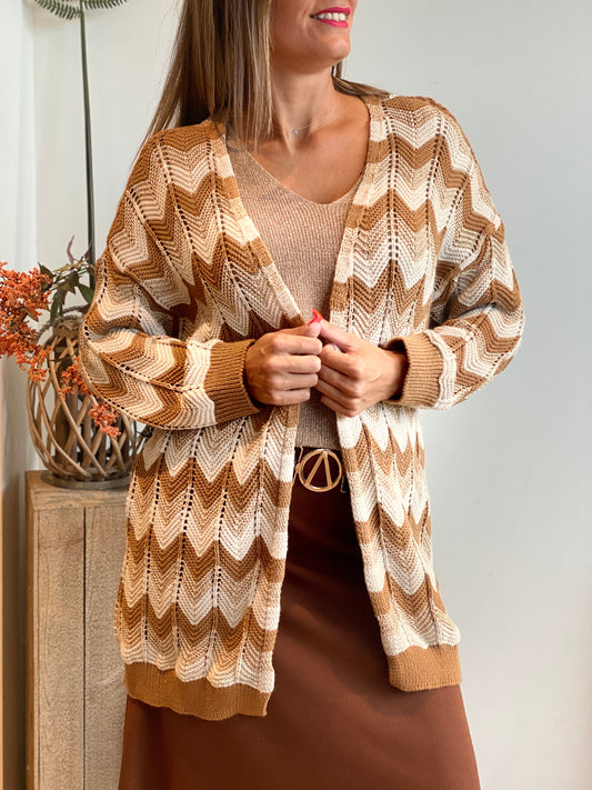 Gilet Dorota camel