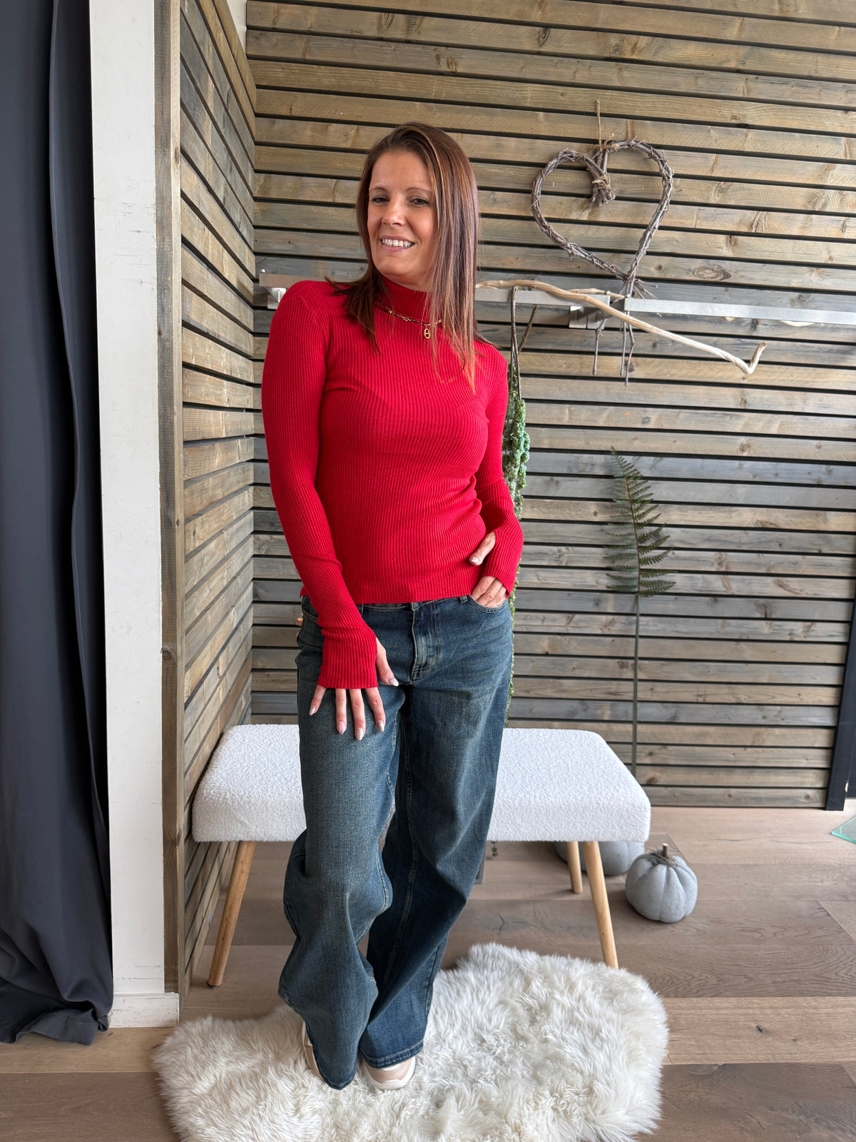 Sous pull Mélodie rouge