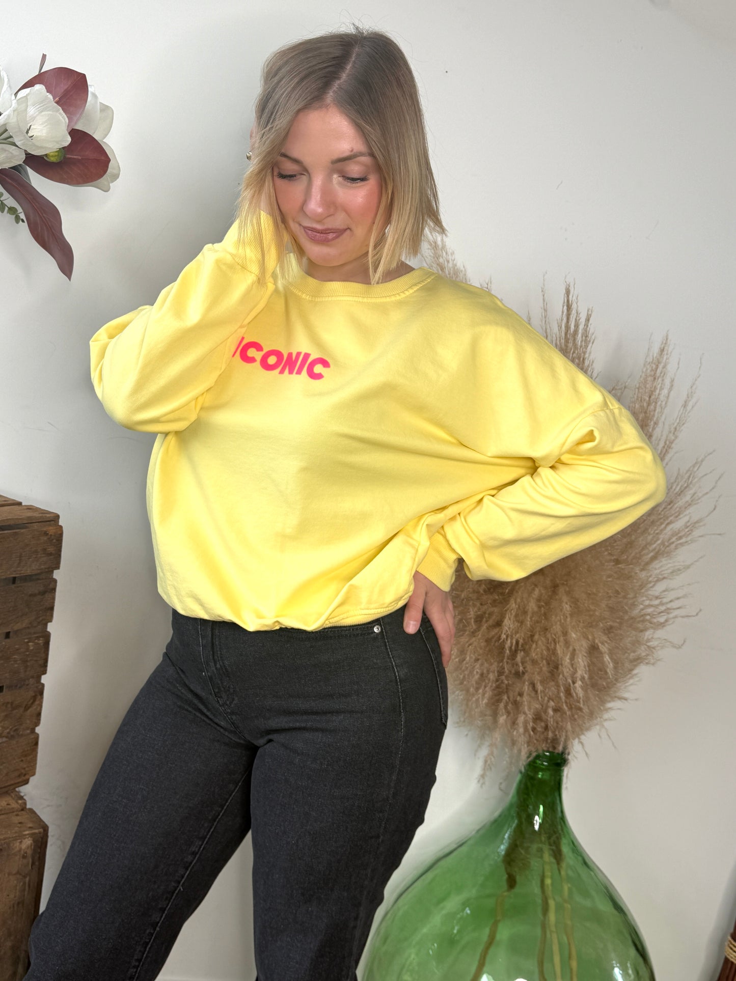 Sweat Iconic jaune