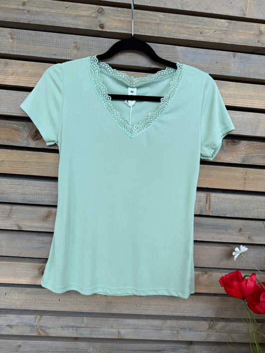 T-shirt Nallia vert eau