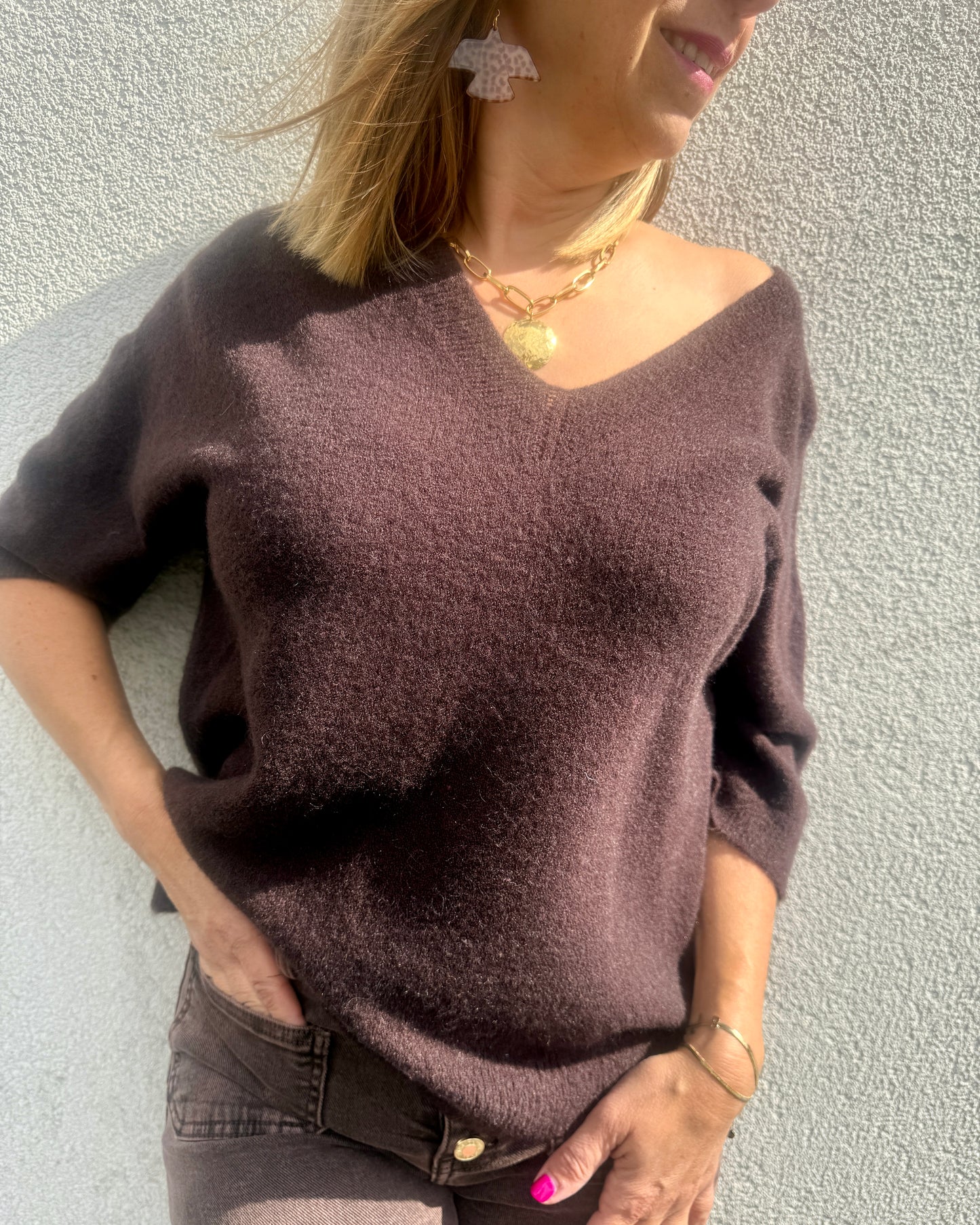 Pull Alba chocolat