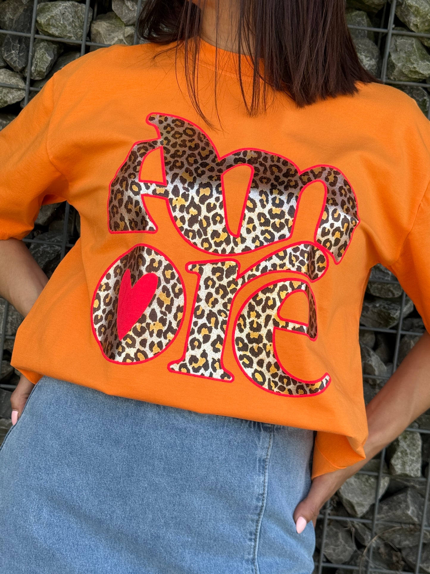 T-shirt Amore orange