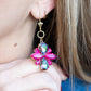 Boucle d’oreille Nicole Cavallaro fleur