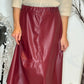Jupe Axelle bordeaux