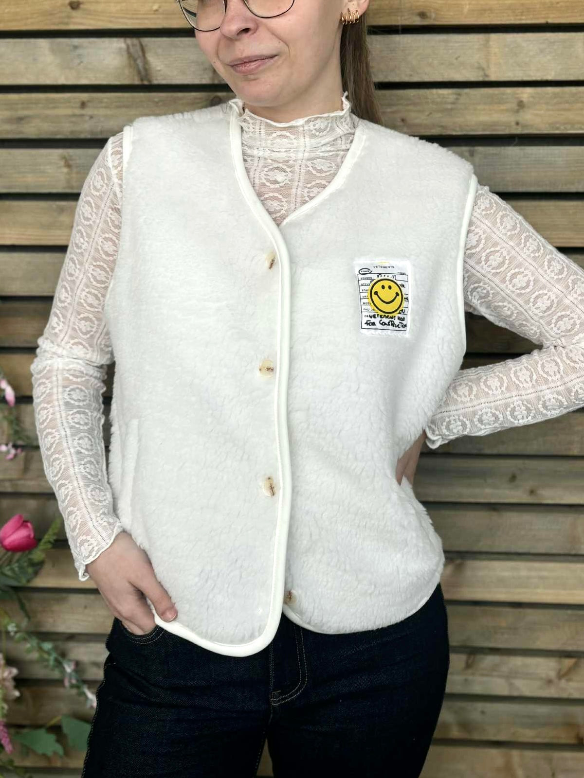 Gilet Smile blanc