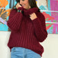 Pull Ylone bordeaux