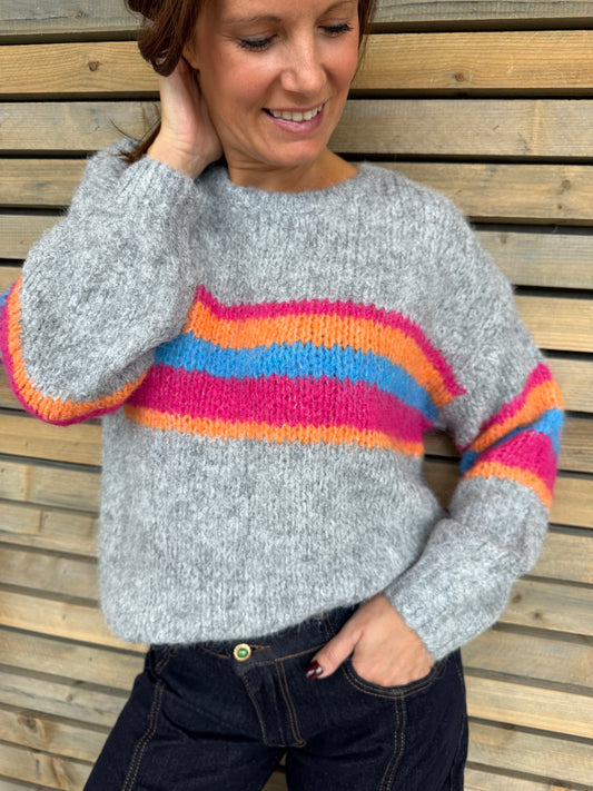 Pull Sanna gris