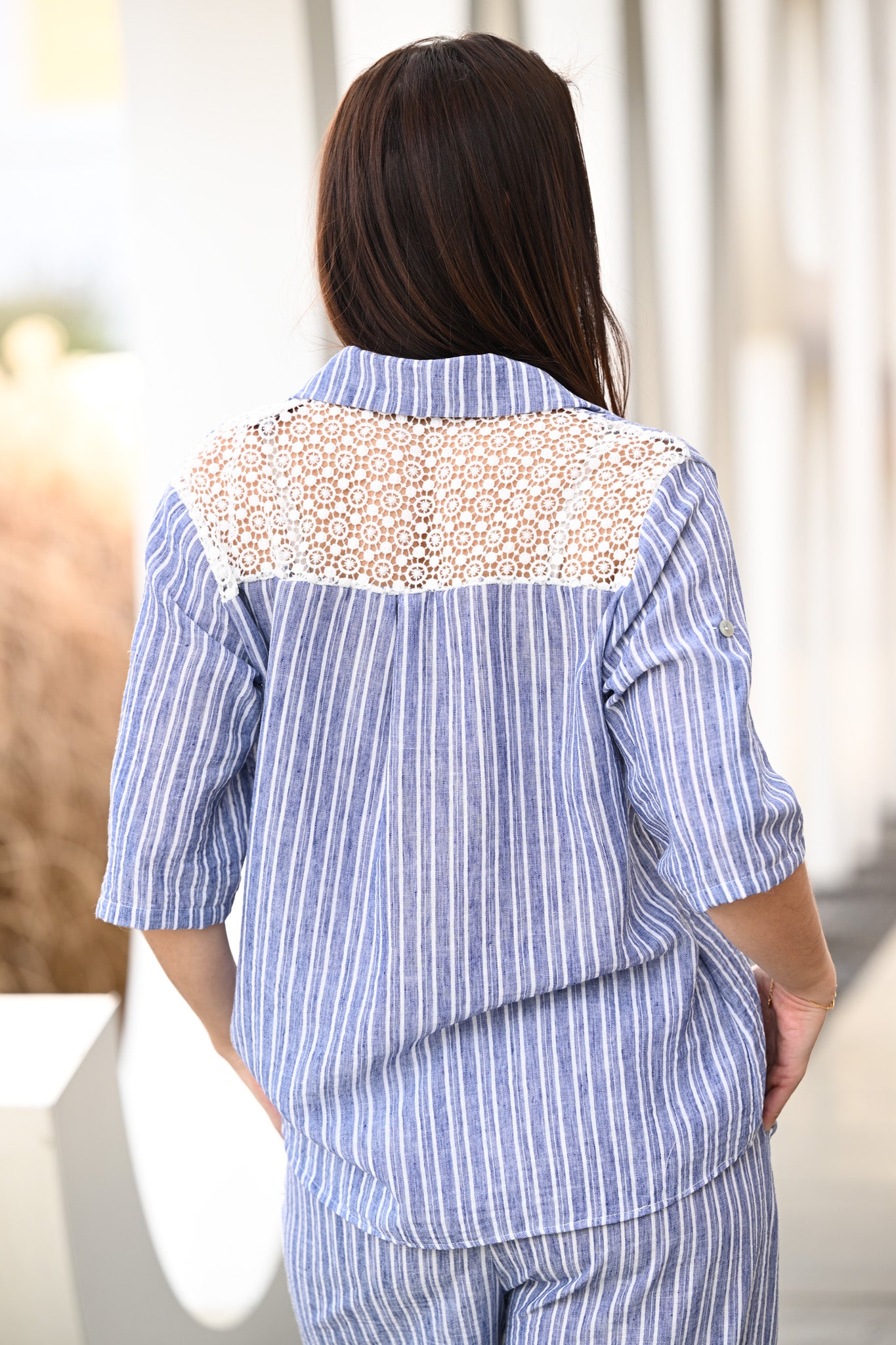 Chemisier Anémone bleu jeans