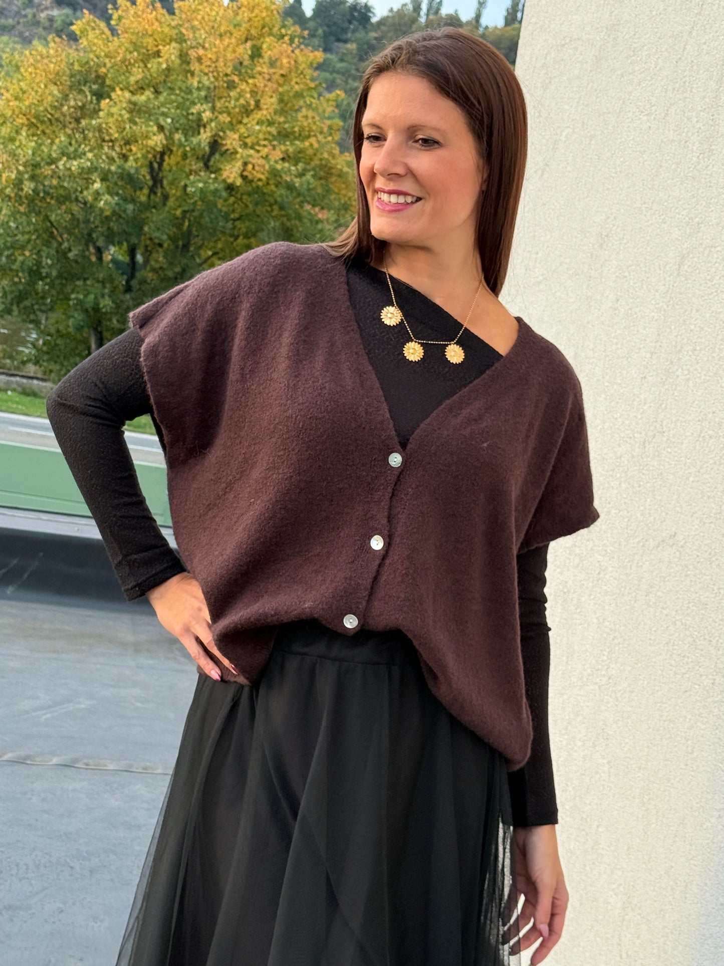 Débardeur Bianca chocolat