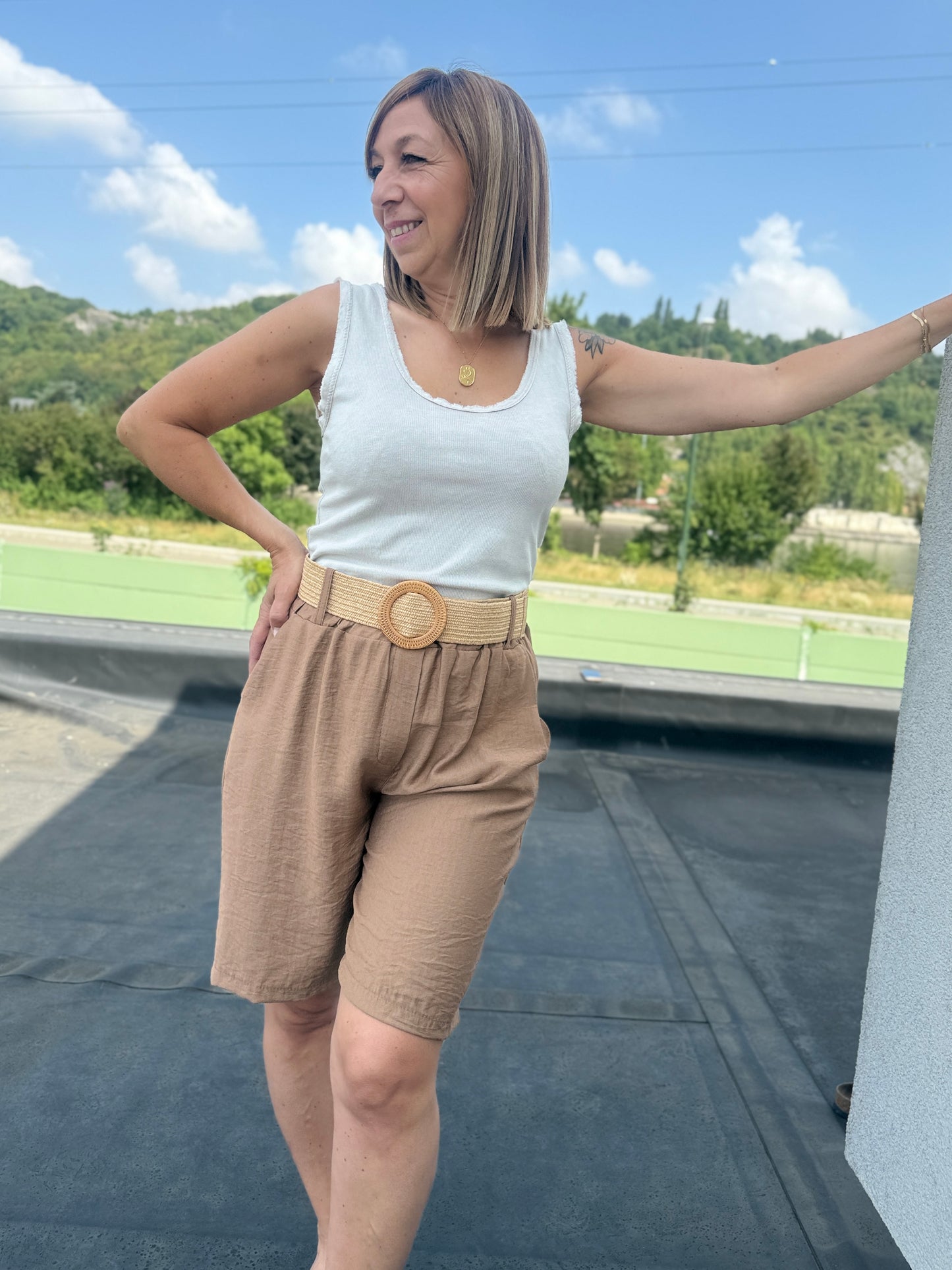 Bermuda/short Emma camel