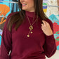 Pull Mira bordeaux