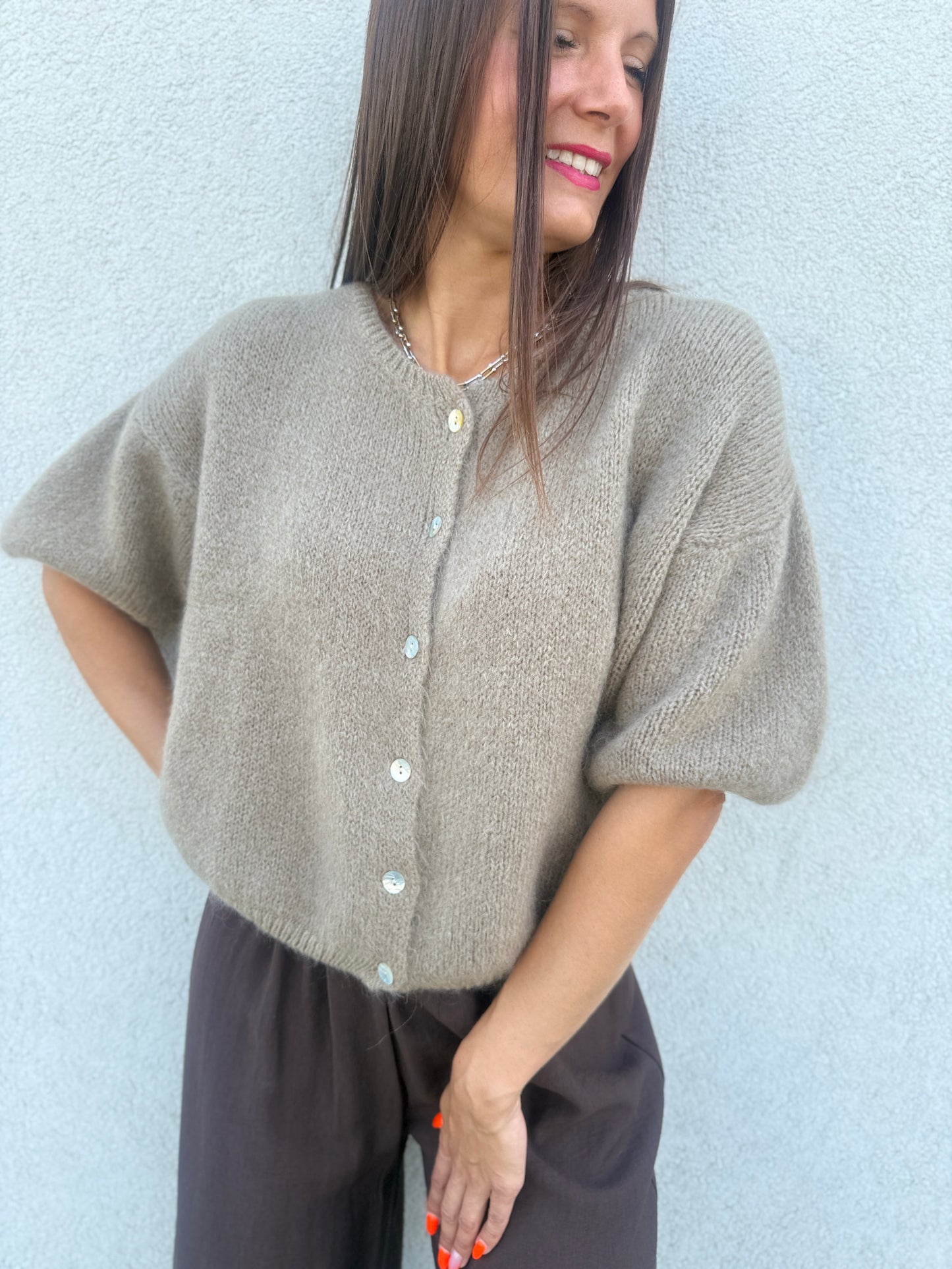 Gilet Cosy taupe