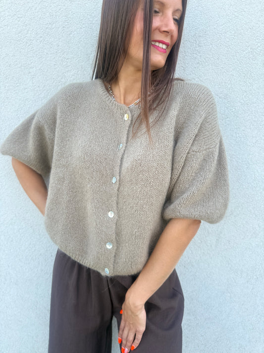Gilet Cosy taupe