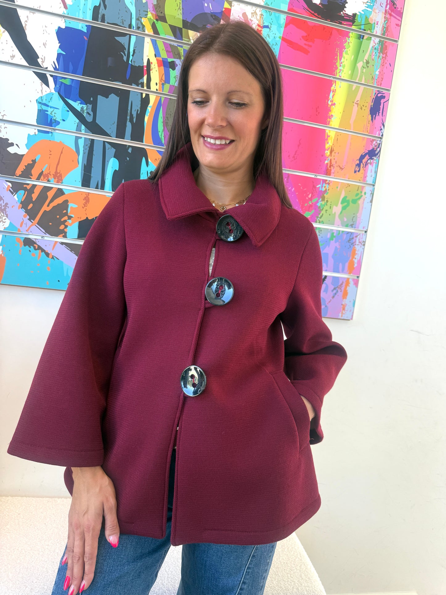 Veste Lupin bordeaux