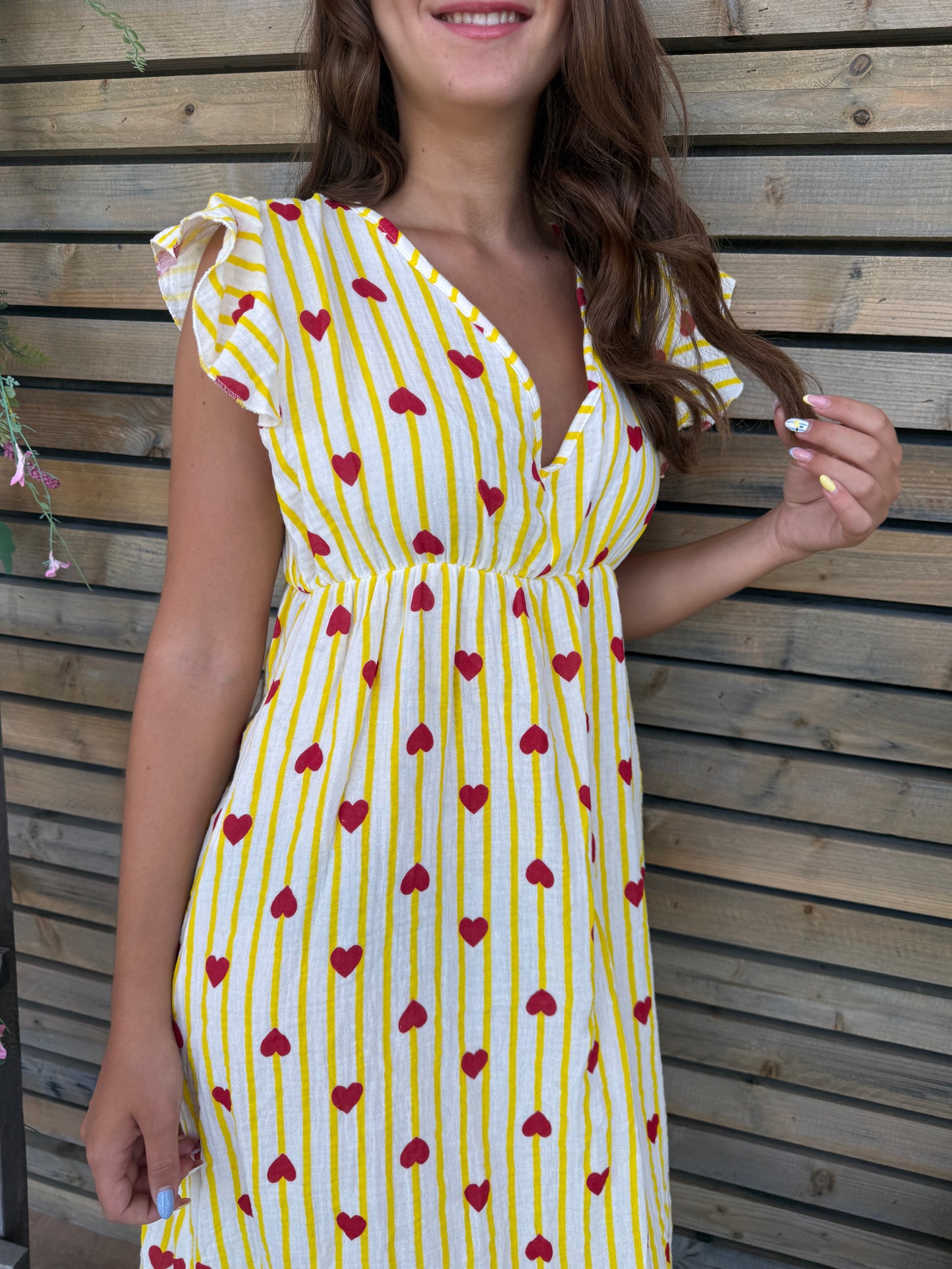 Robe Coeur jaune