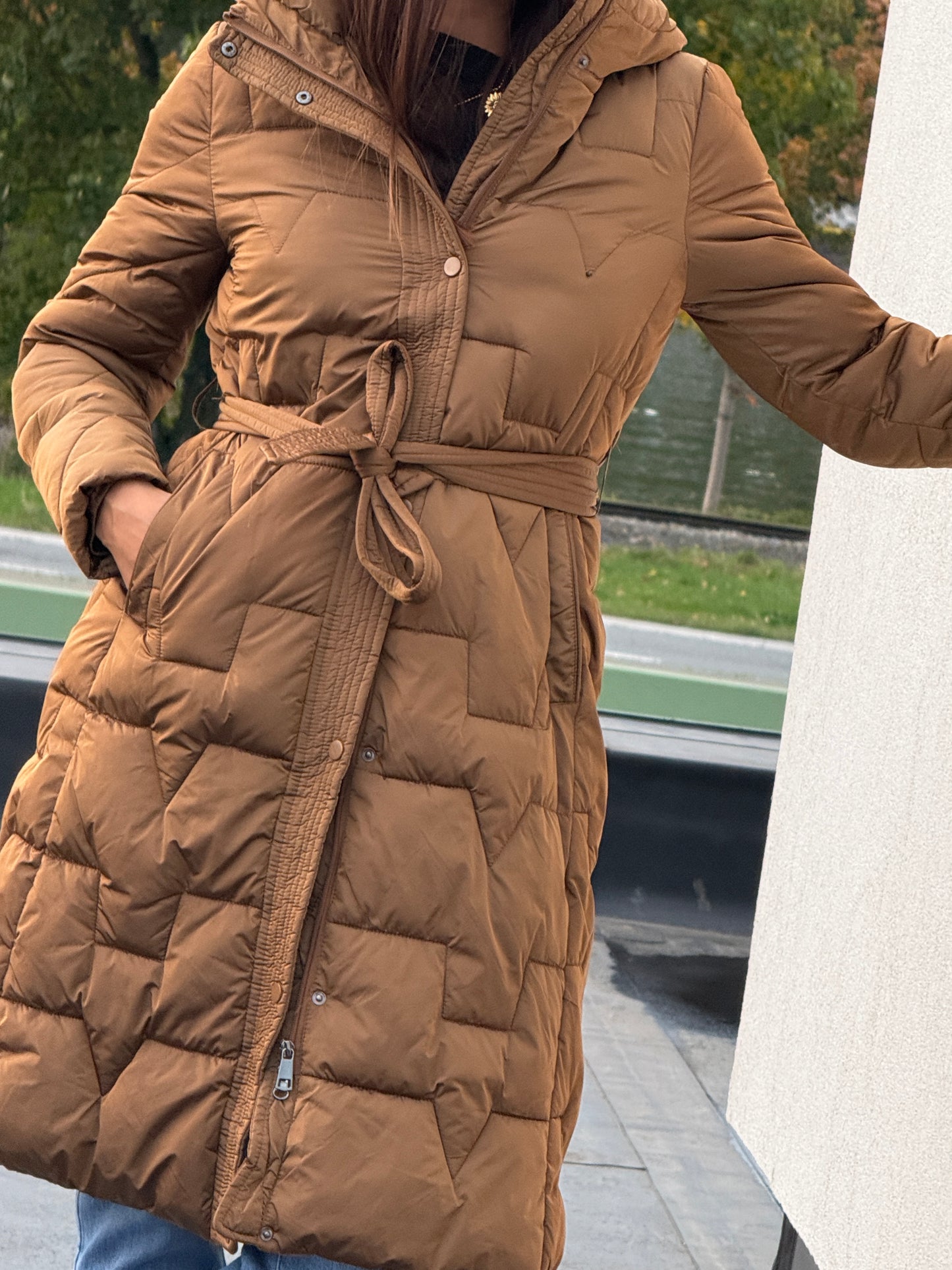 Doudoune Amandine camel