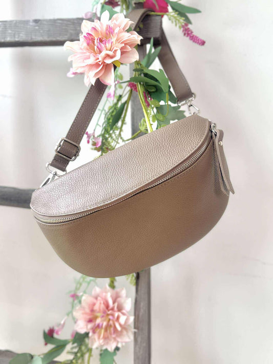 Sac banane Sacha taupe