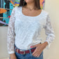 Blouse Enid blanc