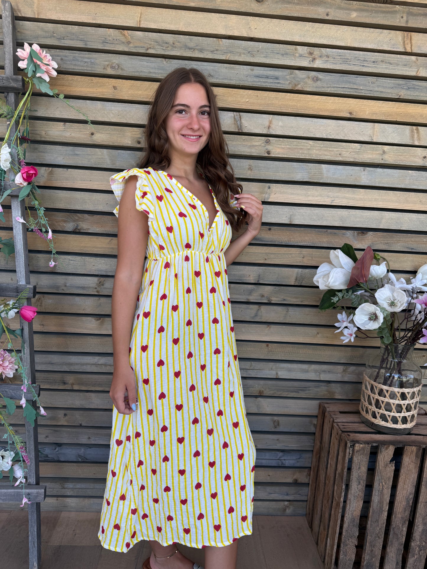 Robe Coeur jaune