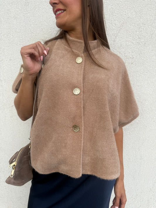 Gilet Noëlla camel