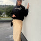 Jupe Abigaël camel clair