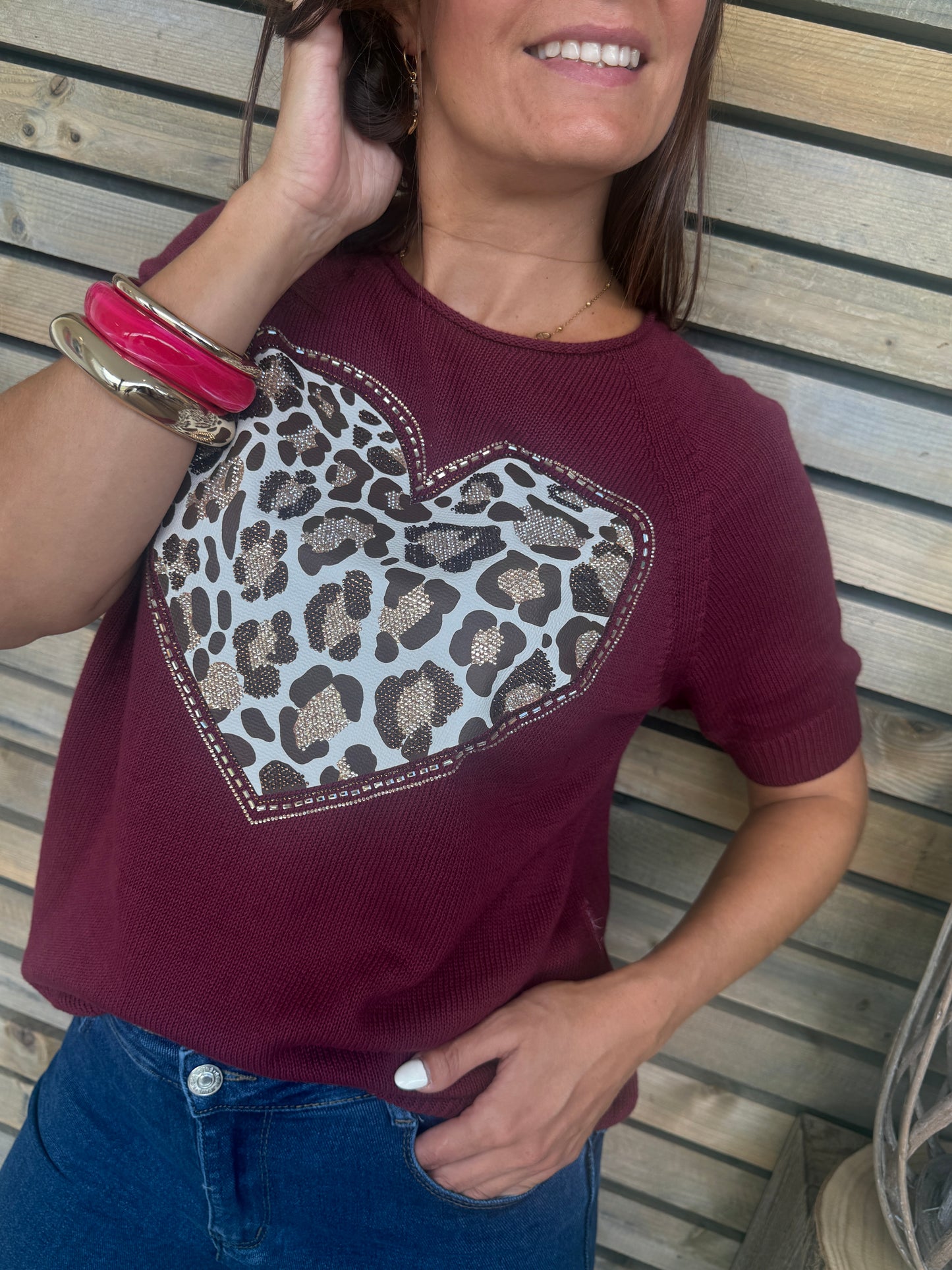 Pull Zélia bordeaux