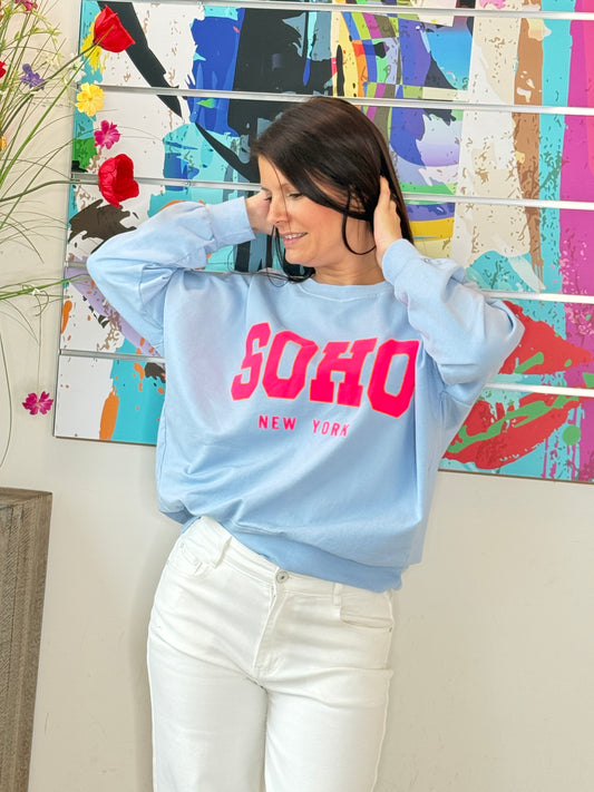 Sweat Zina bleu ciel