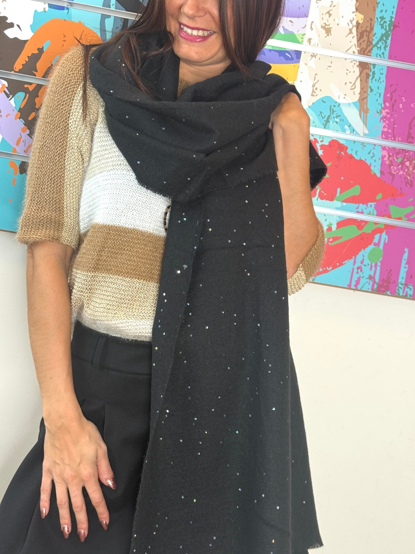 Echarpe Miléna noir